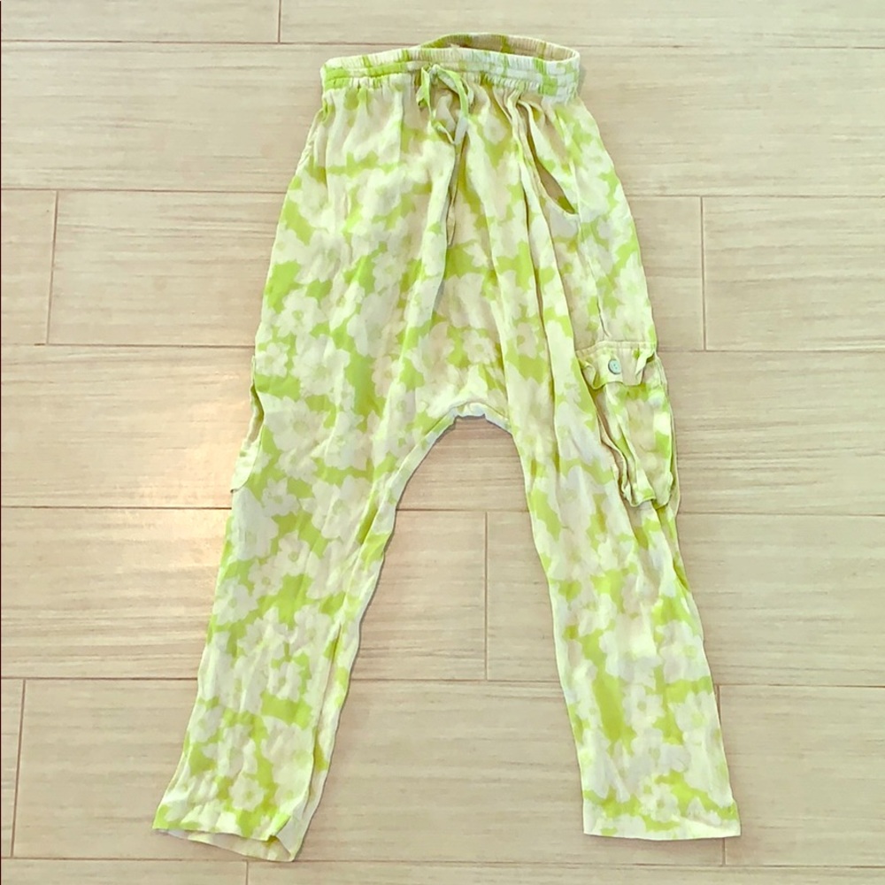 Acacia Honey Neon Flower Pants